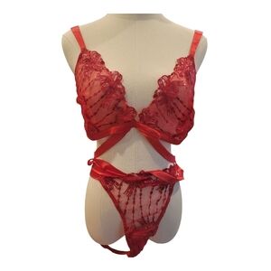 VS Red Lace Teddy XXL Never Worn *Sample Piece*
